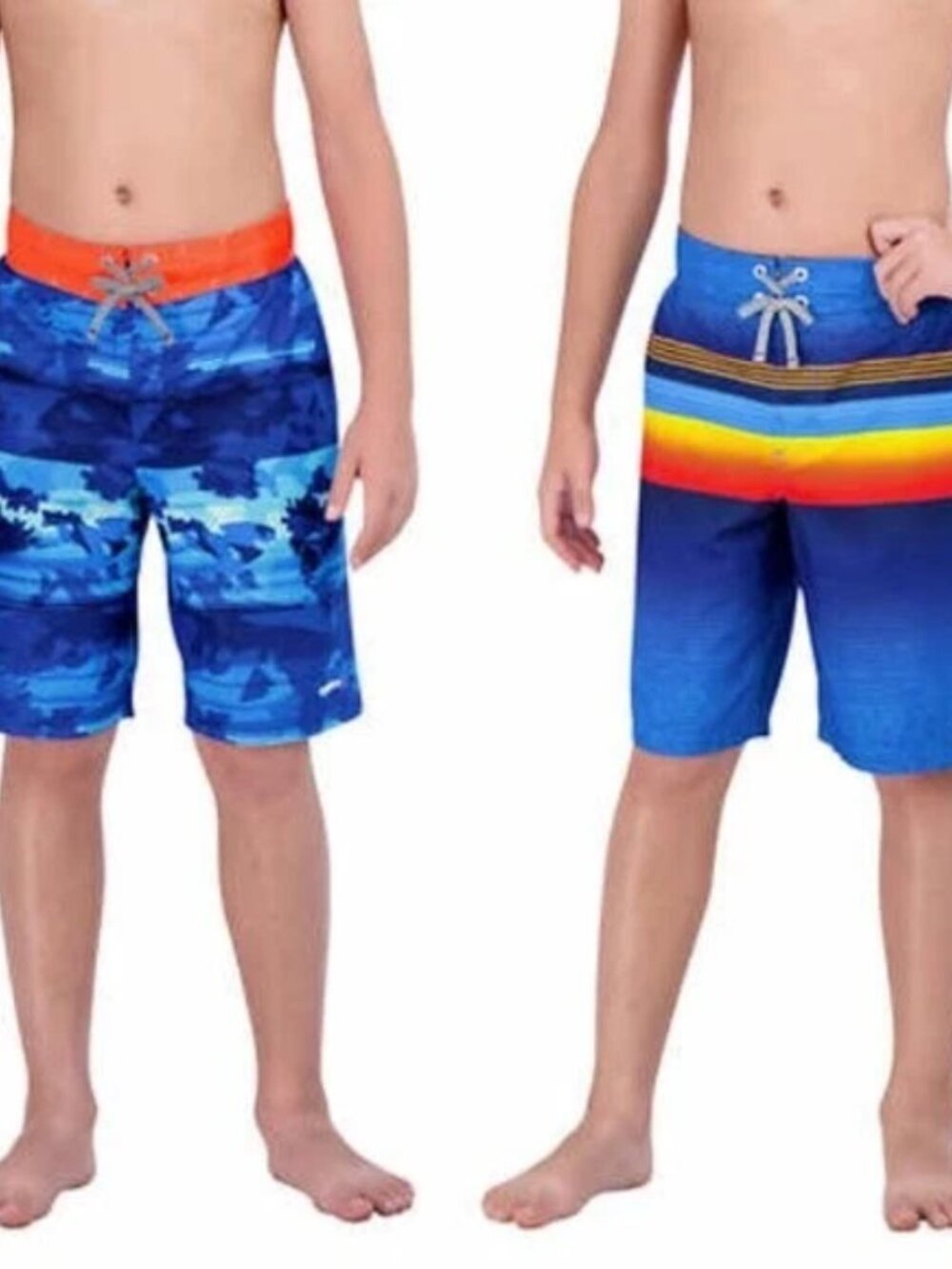 Gerry Youth Boy's 2-pack UPF 50+ Swim Trunks